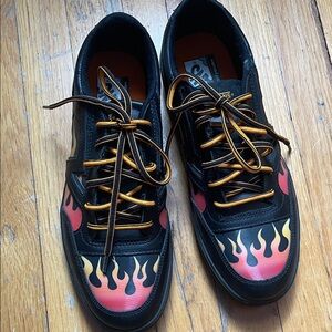 Vans Lowland Black Flame Sneakers
